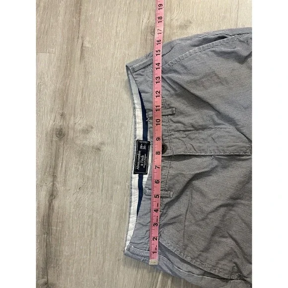 Abercrombie Fitch Pants Striped Khaki Straight Leg W 28 Waist 30 Length - Picture 4 of 7